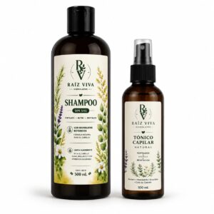 Paquete shampoo sin sal Limpieza + Tonico crecimiento