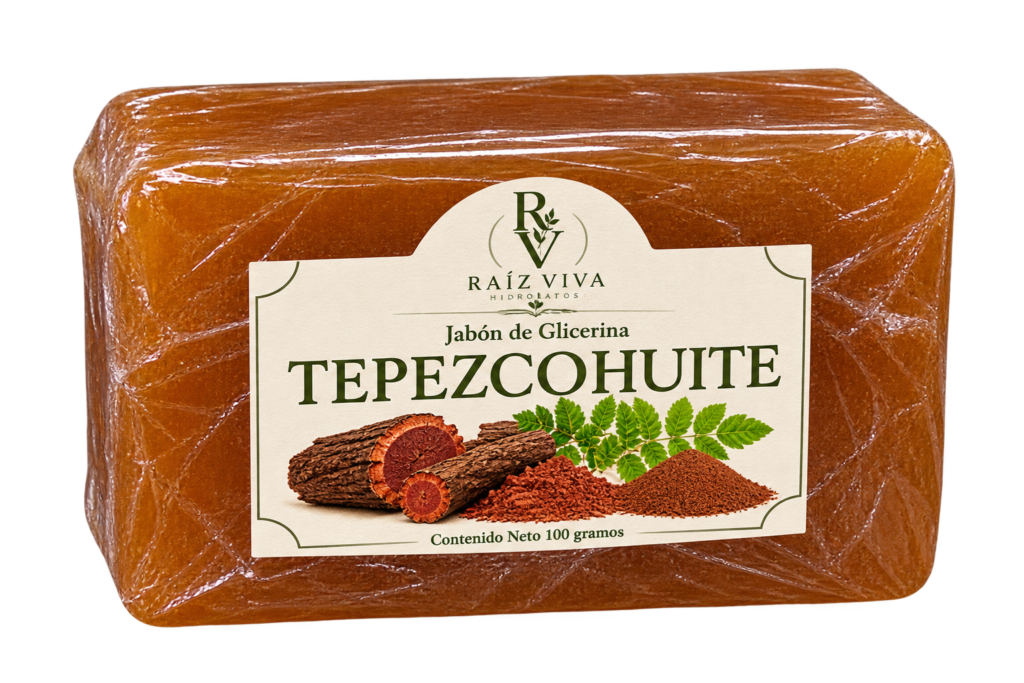 Jabón de Glicerina con Tepezcohuite.