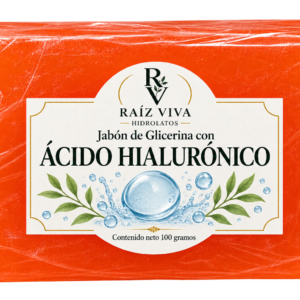 Jabón de Glicerina con Ácido Hialurónico.