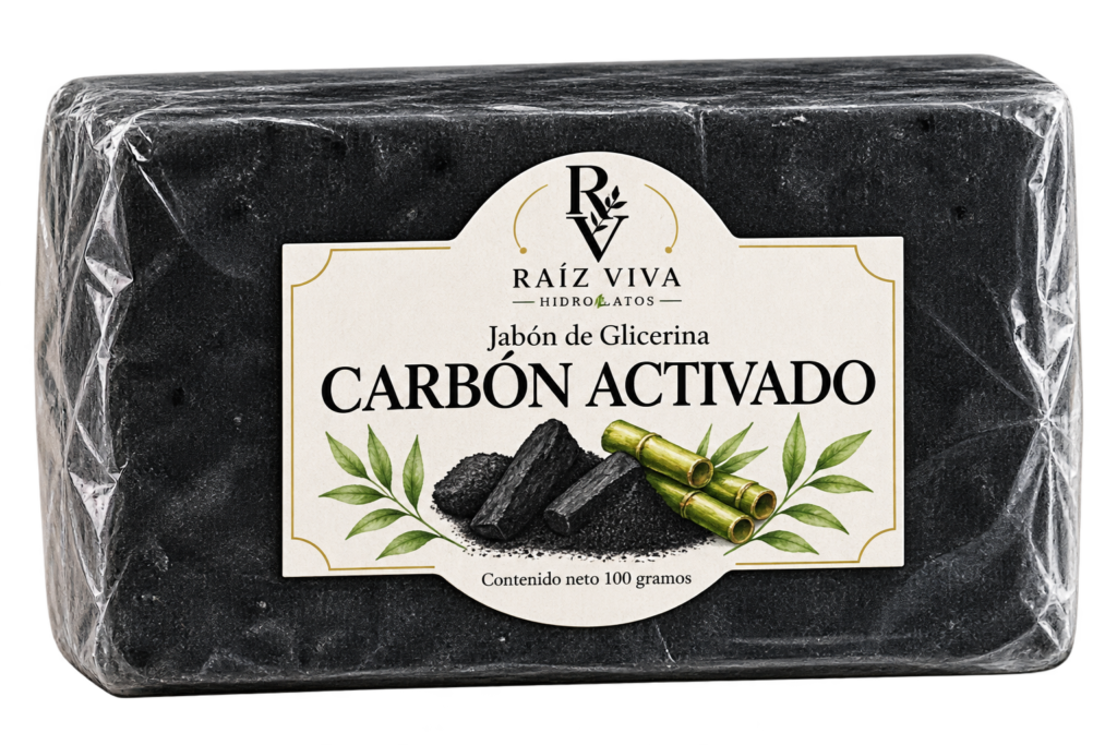 Jabón de Glicerina con Carbon Activado.