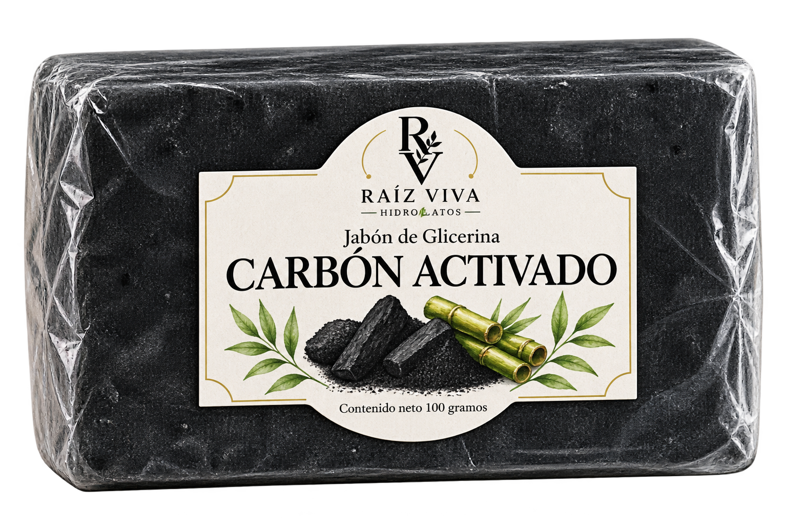 Jabón de Glicerina con Carbon Activado.